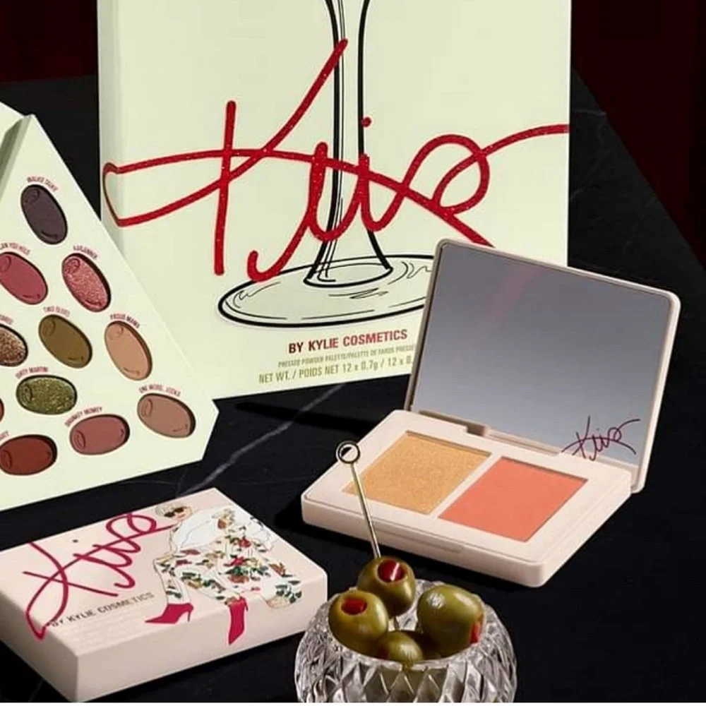 Kylie Cosmetics x Kris Powder Blush & Highlighter Cheek Duo Set NEW